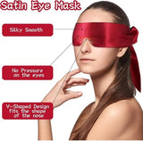 Darrahopens Health & Beauty > Health & Wellbeing > Sleeping Aids Gaming Eye Mask – 4-Pack – Soft Silk Blackout Eye Mask – V-Shaped Sleep Mask – Adjustable – Ideal for Sleeping, Traveling, Relaxing and Meditation – Suitable for Adults and Couples