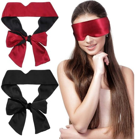 Darrahopens Health & Beauty > Health & Wellbeing > Sleeping Aids Gaming Eye Mask – 4-Pack – Soft Silk Blackout Eye Mask – V-Shaped Sleep Mask – Adjustable – Ideal for Sleeping, Traveling, Relaxing and Meditation – Suitable for Adults and Couples
