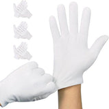 Darrahopens Health & Beauty > Health & Wellbeing > Sleeping Aids Gloves - 4 pairs - White cotton gloves - Suitable for dry hands - Can be worn while sleeping - High-quality cotton gloves - Unisex white gloves - Gloves with rounded corners