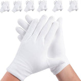 Darrahopens Health & Beauty > Health & Wellbeing > Sleeping Aids Gloves - 6 pairs - White cotton gloves - Suitable for dry hands - Can be worn while sleeping - High-quality cotton gloves - Unisex white gloves - Rounded finger gloves