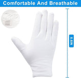 Darrahopens Health & Beauty > Health & Wellbeing > Sleeping Aids Gloves - 6 pairs - White cotton gloves - Suitable for dry hands - Can be worn while sleeping - High-quality cotton gloves - Unisex white gloves - Rounded finger gloves