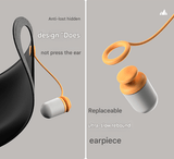 Darrahopens Health & Beauty > Health & Wellbeing > Sleeping Aids Grey 2-in-1 Blackout Sleep Mask with Integrated Noise Reducing Earplugs for Undisturbed Rest