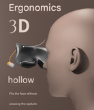 Darrahopens Health & Beauty > Health & Wellbeing > Sleeping Aids Grey 2-in-1 Blackout Sleep Mask with Integrated Noise Reducing Earplugs for Undisturbed Rest