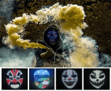 Darrahopens Health & Beauty > Health & Wellbeing > Sleeping Aids Led Mask with Bluetooth Programmable App,Shining Led Light Up Face Mask for Adult Kid Halloween Masquerade Party In Australia - Darrahopens