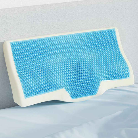 Darrahopens Health & Beauty > Health & Wellbeing > Sleeping Aids Memory Foam Cervical Pillow with Cool Gel, Contour Neck Support Sleeping Pillow