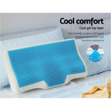 Darrahopens Health & Beauty > Health & Wellbeing > Sleeping Aids Memory Foam Cervical Pillow with Cool Gel, Contour Neck Support Sleeping Pillow