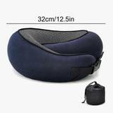 Darrahopens Health & Beauty > Health & Wellbeing > Sleeping Aids Memory Foam Travel Neck Pillow U-Shaped Grey for Airplane Sleeping and Cervical Support