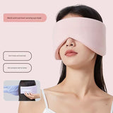 Darrahopens Health & Beauty > Health & Wellbeing > Sleeping Aids Pink Reversible All-Season Sleep Mask - Cooling & Warming with Sound Muffling Ear Covers Function