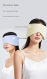Darrahopens Health & Beauty > Health & Wellbeing > Sleeping Aids Pink Reversible All-Season Sleep Mask - Cooling & Warming with Sound Muffling Ear Covers Function
