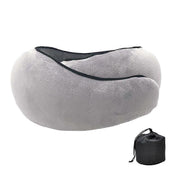 Darrahopens Health & Beauty > Health & Wellbeing > Sleeping Aids Travel Neck Pillow U-Shaped Memory Cotton Neck Pillows Massage Neck Pillow Sleeping Airplane Pillow Cervical Health Care Pillow grey