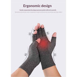 Darrahopens Health & Beauty > Health & Wellbeing > Supports & Braces 1 Pair Original Arthritis Compression Gloves for Women & Men - Fingerless Hand Support for Arthritis Pain, Carpal Tunnel, Swelling & Poor Circulation - Everyday Wear - M