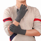Darrahopens Health & Beauty > Health & Wellbeing > Supports & Braces 1 Pair Original Arthritis Compression Gloves for Women & Men - Fingerless Hand Support for Arthritis Pain, Carpal Tunnel, Swelling & Poor Circulation - Everyday Wear - M