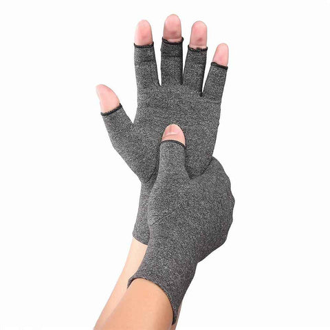 Darrahopens Health & Beauty > Health & Wellbeing > Supports & Braces 1 Pair Original Arthritis Compression Gloves for Women & Men - Fingerless Hand Support for Arthritis Pain, Carpal Tunnel, Swelling & Poor Circulation - Everyday Wear - M