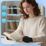 Darrahopens Health & Beauty > Health & Wellbeing > Supports & Braces 2-Pair Arthritis Compression Gloves- for Hand Arthritis, Carpal Tunnel Pain, Rheumatoid Arthritis, RSI, Fingerless, Anti-Slip, Breathable Gloves for Men & Women, Typing, Daily Use - Black - Size M In Australia - Darrahopens