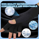 Darrahopens Health & Beauty > Health & Wellbeing > Supports & Braces 2-Pair Arthritis Compression Gloves- for Hand Arthritis, Carpal Tunnel Pain, Rheumatoid Arthritis, RSI, Fingerless, Anti-Slip, Breathable Gloves for Men & Women, Typing, Daily Use - Pink - Size S In Australia - Darrahopens