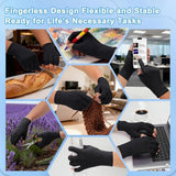 Darrahopens Health & Beauty > Health & Wellbeing > Supports & Braces 2 Pairs Compression Gloves with a Fingerless Design That Are Breathable And Non-Slip, Intended to Alleviate Discomfort,19.4*7-7.3cm,Black In Australia - Darrahopens