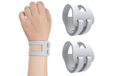 Darrahopens Health & Beauty > Health & Wellbeing > Supports & Braces 2PCS Ulnar Wrist Support Brace Adjustable for Sports Yoga Fitness - Black