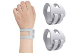 2PCS Ulnar Wrist Support Brace Adjustable for Sports Yoga Fitness - Gray