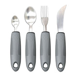 Darrahopens Health & Beauty > Health & Wellbeing > Supports & Braces Adaptive Utensils, Weighted Utensils for Hand Tremors, Utensils for Parkinsons Patients,Elderly,Arthritis,Weak Hand Grip,Tremors & Handicapped. Stainless Steel Knife,Fork and Spoons Set - Gray - Size 4pcs In Australia - Darrahopens