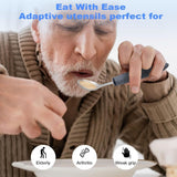 Darrahopens Health & Beauty > Health & Wellbeing > Supports & Braces Adaptive Utensils, Weighted Utensils for Hand Tremors, Utensils for Parkinsons Patients,Elderly,Arthritis,Weak Hand Grip,Tremors & Handicapped. Stainless Steel Knife,Fork and Spoons Set - Gray - Size 5pcs In Australia - Darrahopens