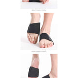 Darrahopens Health & Beauty > Health & Wellbeing > Supports & Braces Arch Support Compression Sleeves for Flat Feet & Plantar Fasciitis Relief - Adjustable Orthotic Brace for Fallen Arches, High Arch Support, Foot Pain Relief - 1 Pair (Black, Medium)
