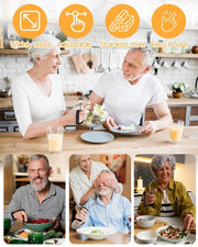 Darrahopens Health & Beauty > Health & Wellbeing > Supports & Braces Bendable Adaptive Utensils for Elderly, Disabled People, Parkinson’s, Arthritis, Hand Tremors, Weak Hand Grip & Handicapped, Arthritic Hands-Non Slip Handles - Black - Size 3 Pack In Australia - Darrahopens
