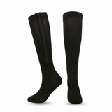 Darrahopens Health & Beauty > Health & Wellbeing > Supports & Braces Black Zipper Compression Socks 2 Pairs for Men Women, Easy On-Off with Skin Protection Zipper, Closed Toe Medical Stocking for Circulation and Swelling L/XL In Australia - Darrahopens