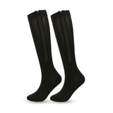 Darrahopens Health & Beauty > Health & Wellbeing > Supports & Braces Black Zipper Compression Socks 2 Pairs for Men Women, Easy On-Off with Skin Protection Zipper, Closed Toe Medical Stocking for Circulation and Swelling L/XL In Australia - Darrahopens