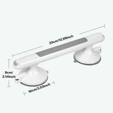 Darrahopens Health & Beauty > Health & Wellbeing > Supports & Braces Drill-free Suction Cup Safety Grab Bar – Dual Suction Cup Vacuum Adsorption, Load Capacity 120kg, Red and Green Indicator Light for Visual Safety, Anti-slip Handle for Multi-scenario Use