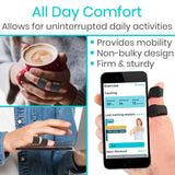 Darrahopens Health & Beauty > Health & Wellbeing > Supports & Braces Finger Splint - Universal Finger Straightener - Broken and Trigger Finger Splints - Brace for Arthritis Pain and Support - Sprain Relief for Middle, Index, Ring, Pinky Fingers - Beige - Size 2 Pack In Australia - Darrahopens