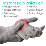 Darrahopens Health & Beauty > Health & Wellbeing > Supports & Braces Finger Splint - Universal Finger Straightener - Broken and Trigger Finger Splints - Brace for Arthritis Pain and Support - Sprain Relief for Middle, Index, Ring, Pinky Fingers - Black - Size 2 Pack In Australia - Darrahopens