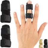 Darrahopens Health & Beauty > Health & Wellbeing > Supports & Braces Finger Splint - Universal Finger Straightener - Broken and Trigger Finger Splints - Brace for Arthritis Pain and Support - Sprain Relief for Middle, Index, Ring, Pinky Fingers - Black - Size 2 Pack In Australia - Darrahopens