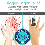 Darrahopens Health & Beauty > Health & Wellbeing > Supports & Braces Finger Splint - Universal Finger Straightener - Broken and Trigger Finger Splints - Brace for Arthritis Pain and Support - Sprain Relief for Middle, Index, Ring, Pinky Fingers - Blue - Size 2 Pack In Australia - Darrahopens