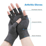 Darrahopens Health & Beauty > Health & Wellbeing > Supports & Braces Fingerless Arthritis Compression Gloves for Pain Relief and Warmth, Breathable Cotton Spandex Blend for Typing Gaming and Daily Activities Size M In Australia - Darrahopens