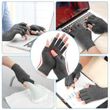Darrahopens Health & Beauty > Health & Wellbeing > Supports & Braces Fingerless Arthritis Compression Gloves for Pain Relief and Warmth, Breathable Cotton Spandex Blend for Typing Gaming and Daily Activities Size M In Australia - Darrahopens