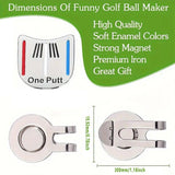 Darrahopens Health & Beauty > Health & Wellbeing > Supports & Braces Golf Ball Marker Metal With Hat Clip Golf Training Aid Outdoor Sport Aiming Tool