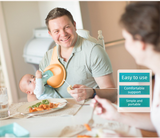 Darrahopens Health & Beauty > Health & Wellbeing > Supports & Braces Hands-Free Baby Bottle Holder - Shoulder Mounted Feeding Aid for Parents - Anti-Slip & Adjustable Design - Fits Most Standard Bottles - Orange
