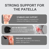 Darrahopens Health & Beauty > Health & Wellbeing > Supports & Braces Knee Brace,a pair Knee Brace for Women Men,Pain Relief Adjustable Patellar Tendon Support Sleeves Brace Knee Joint Strap for Hiking,Tennis,Arthritis,Running,Football,Injury Recover(Grey,L)