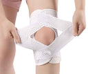 Darrahopens Health & Beauty > Health & Wellbeing > Supports & Braces Knee Brace with Side Stabilizers for Meniscus Tear Knee Pain Breathe Knee Sleeve Relieve Knee Pain Injury Recovery for Working Out, Knee Support -White / XL
