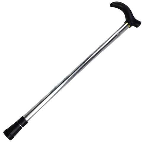 Darrahopens Health & Beauty > Health & Wellbeing > Supports & Braces Metal WALKING STICK Travel Extendable Pole Compact Adjustable Lightweight - Silver