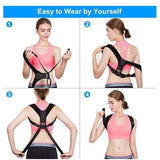 Darrahopens Health & Beauty > Health & Wellbeing > Supports & Braces Posture Corrector for Women and Men, Invisible Mesh Breathable Back Brace, Adjustable Back Straightener, Relieves Shoulder, Neck, and Back Pain Large （L）