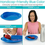 Darrahopens Health & Beauty > Health & Wellbeing > Supports & Braces Spill-Proof Scoop Plate, 9" - Dish with Wall for Disabled, Handicapped, Elderly Adults with Special Needs from Parkinsons, Dementia, Stroke, Tremors with - Non Skid Padded Bottom - Red / 1 Pack