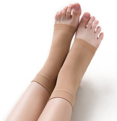 Darrahopens Health & Beauty > Health & Wellbeing > Supports & Braces Stretch ankle compression stockings - Ankle compression stockings - Sports ankle support - Stretch compression stockings - Plantar fascia support - beige size S