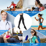 Darrahopens Health & Beauty > Health & Wellbeing > Supports & Braces Thigh High Compression Socks for Women Men 23-32 mmHg Open Toe, Level 2 Support for Varicose Veins Edema, Breathable Cotton Spandex with Silicone Dotted Bands In Australia - Darrahopens