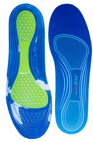 Darrahopens Health & Beauty > Health & Wellbeing > Supports & Braces TRIMSOLE Mens Gel Advanced Insoles Silicone Antibacterial Inserts Pads Massage