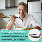 Darrahopens Health & Beauty > Health & Wellbeing > Supports & Braces Weighted Adaptive Utensils, 4Pcs Weighted Utensils for Hand Tremors, 45°Angled Parkinsons Utensils for Elderly, 3.5oz Weighted Built Up Utensils for Adults, Disabled, Parkinson - Gray - Size Left-Handed In Australia - Darrahopens