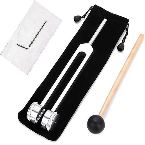 Darrahopens Health & Beauty > Health & Wellbeing > Wellness Accessories 128 Hz Tuning Fork with Weight, Bio-Acoustic Tuning Fork Compatible with Therapy, 128 Hz Acoustic Sliding Tuning Fork