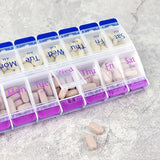 Darrahopens Health & Beauty > Health & Wellbeing > Wellness Accessories 14 Slot 7 Day Pill Box Dispenser Medicine Organiser Am Case Medication Au Stock