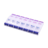 Darrahopens Health & Beauty > Health & Wellbeing > Wellness Accessories 14 Slot 7 Day Pill Box Dispenser Medicine Organiser Am Case Medication Au Stock