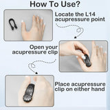 Darrahopens Health & Beauty > Health & Wellbeing > Wellness Accessories 2 Pack Migraine Pressure Point Clip, Headache Relief Acupressure Hand Clip, LI4 Acupressure Point Clips Relief Tension Anxiety Device In Australia - Darrahopens